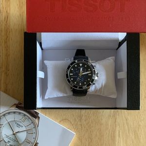 Sporty-casual Tissot watch.